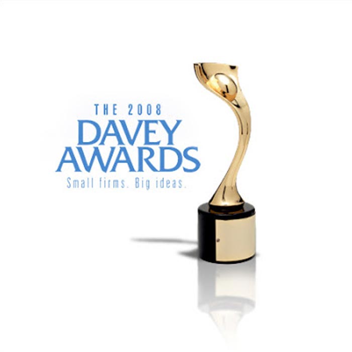 The 2008 Davey Awards logo